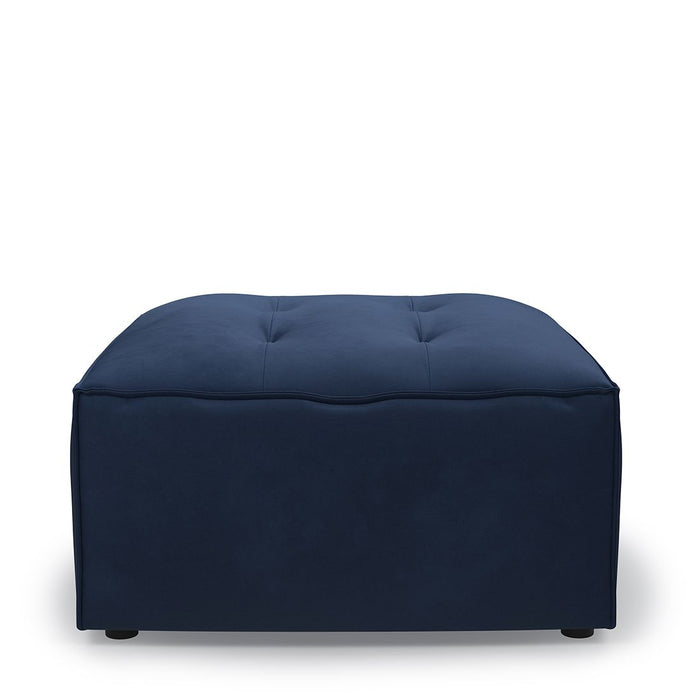 Bellagio Outdoor Footstool, sunbrella solid, blazer - Betten Ritter Living