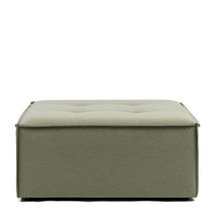 Bellagio Outdoor Footstool, sunbrella heritage, leaf - Betten Ritter Living