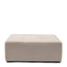 Verona Outdoor Footstool, sunbrella solid, stone - Betten Ritter Living