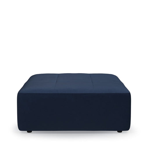 Verona Outdoor Footstool, sunbrella solid, blazer - Betten Ritter Living