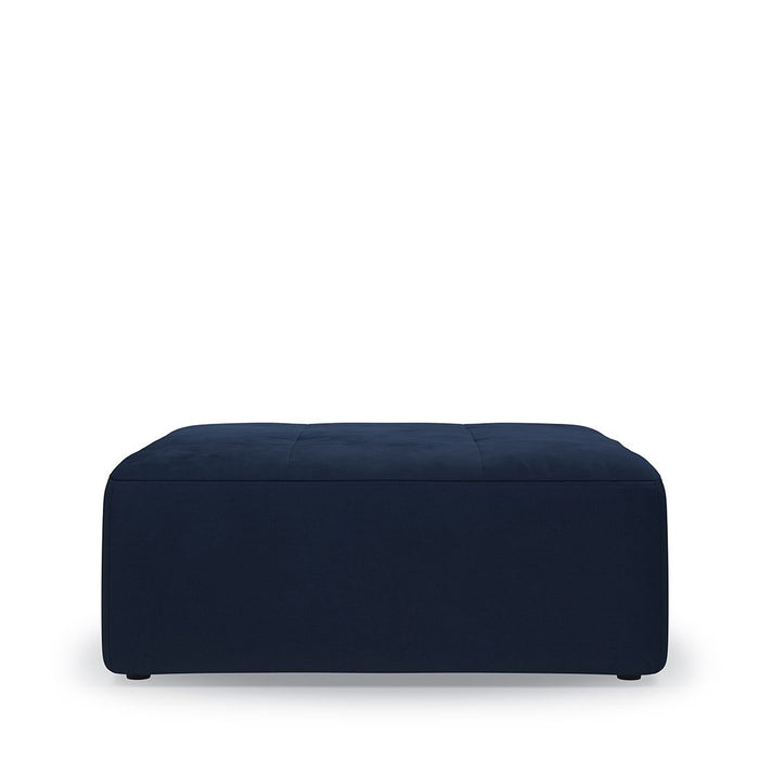 Verona Outdoor Footstool, sunbrella solid, blazer - Betten Ritter Living