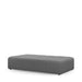 Verona Outdoor Footstool XL, sunbrella solid, flanelle - Betten Ritter Living