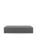 Verona Outdoor Footstool XL, sunbrella solid, flanelle - Betten Ritter Living