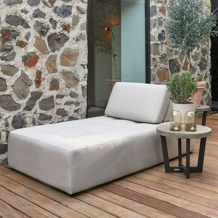 Verona Outdoor Lounge Island XL, sunbrella solid, stone - Betten Ritter Living