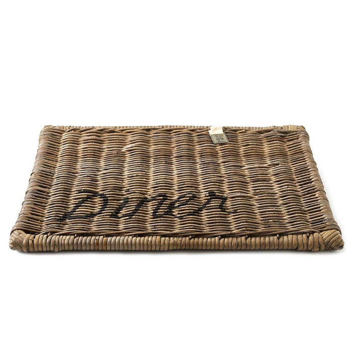 Rustic Rattan Placemat Diner black - Betten Ritter Living