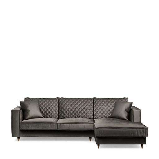 Kendall Sofa with Chaise Longue, velvet - Betten Ritter Living