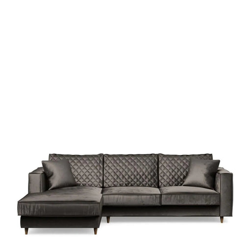 Kendall Sofa with Chaise Longue, velvet - Betten Ritter Living