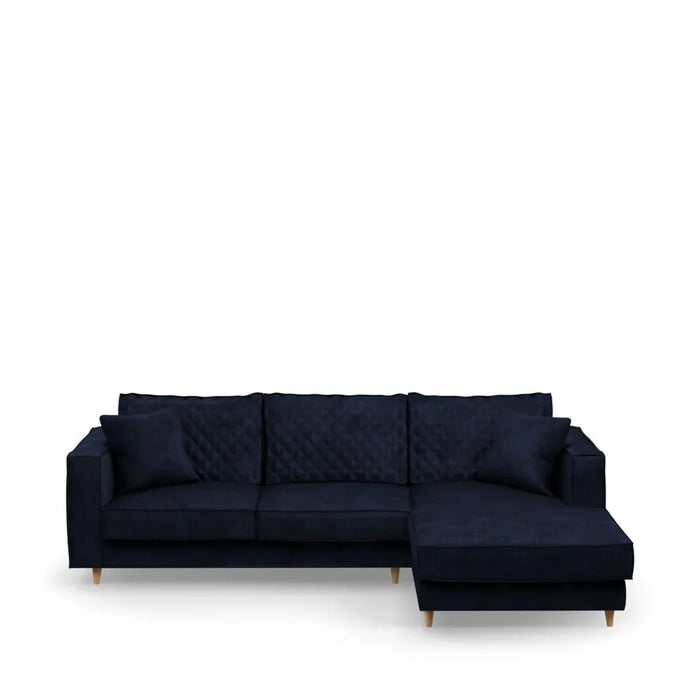 Kendall Sofa with Chaise Longue, velvet - Betten Ritter Living