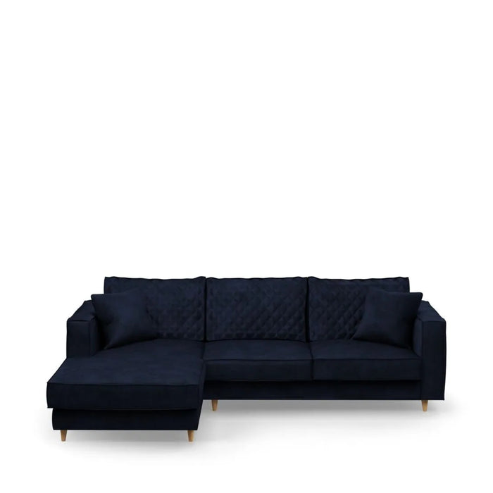 Kendall Sofa with Chaise Longue, velvet - Betten Ritter Living