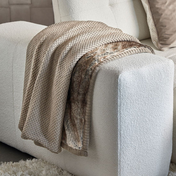 Plaid RM Coco, Beige, 170x130 cm - Betten Ritter Living