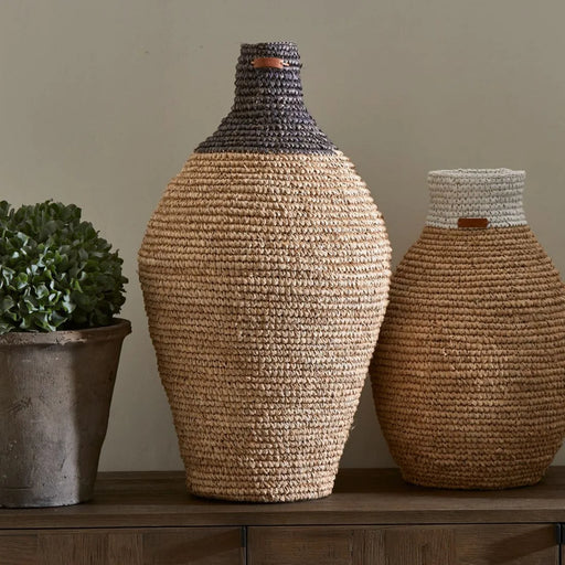 Vase RM Sisal, Black - Betten Ritter Living